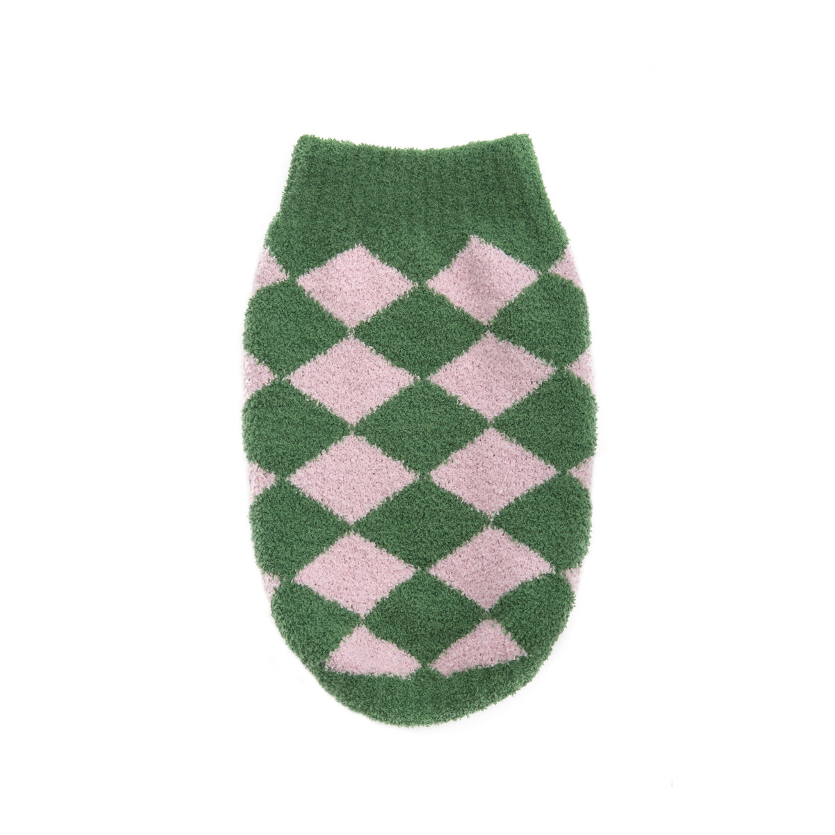 Grüner Harlekin-Pullover