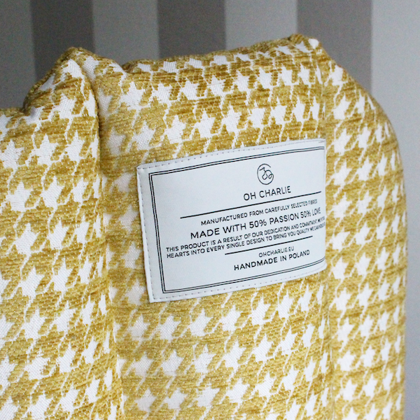 Glamour Yellow Dog Bed