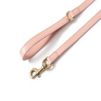 Leather leash Poldo rosa