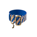 Striped collar Poldo azul