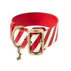 Striped collar  Poldo rojo