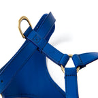 Striped harness Poldo azul
