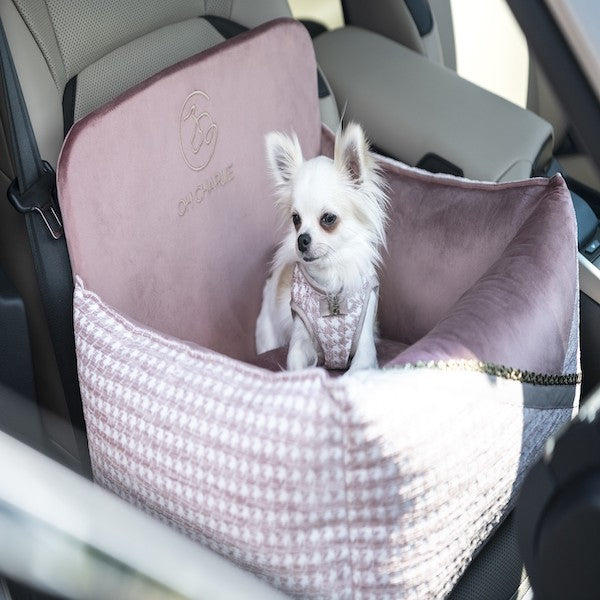 Cama para Coche para Perro Glamour Rosa Oh Charlie