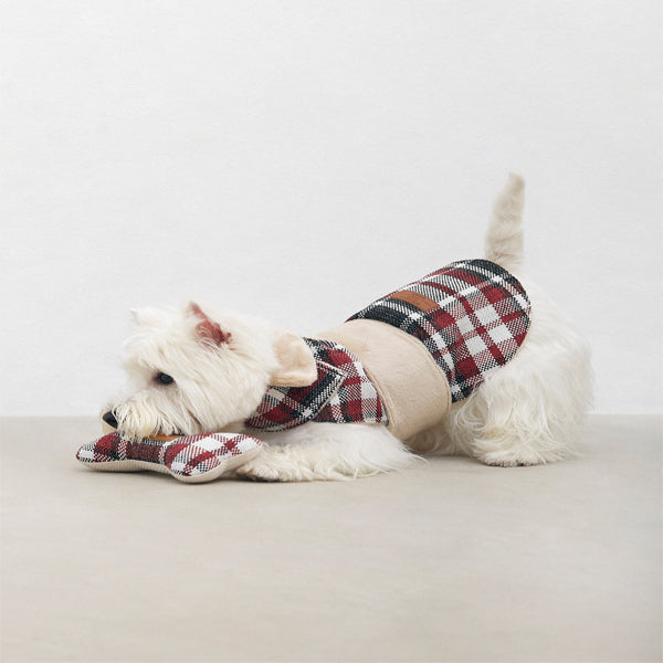 Dog coat Leaf Tartan