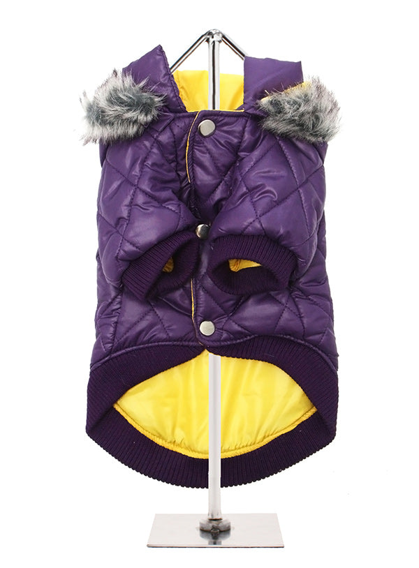 Abrigo Thermo Purple quilted Parka