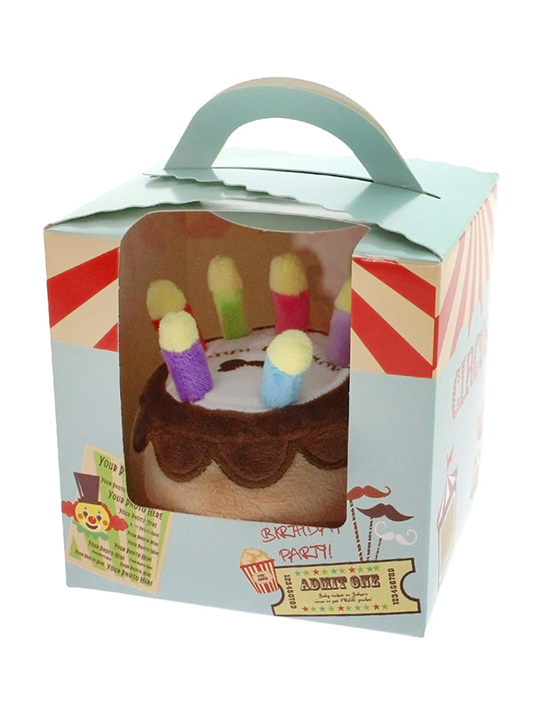 Birthday Pupcake Plush &amp; Squeaky Dog Toy