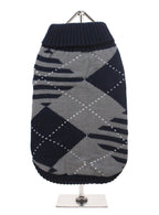 Blue / Grey Diamond Sweater