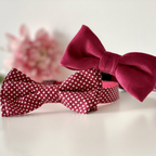 Glam Amaranth Bow Tie Collar Oh Charlie