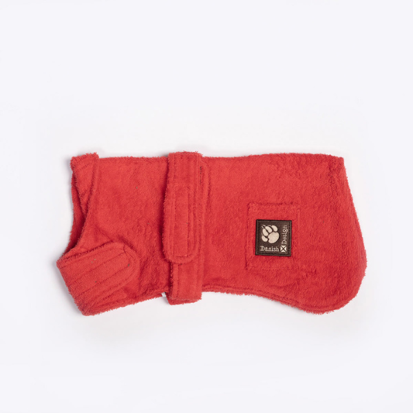 Albornoz para perros Rojo Danish