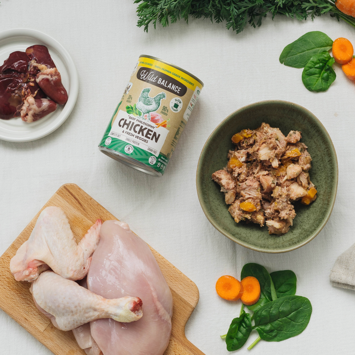 Lata de Pollo para perros 400g - Filosofía BARF