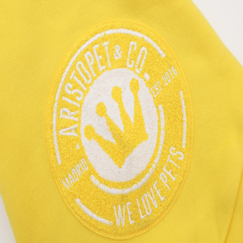 Augusto yellow Aristopet hoodie