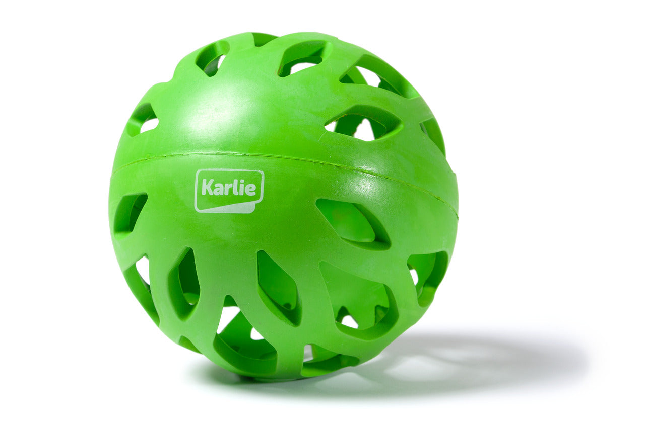 Pelota de goma Karlie Koko-verde