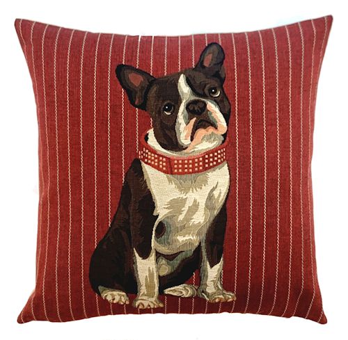 French bulldog pinstripe red