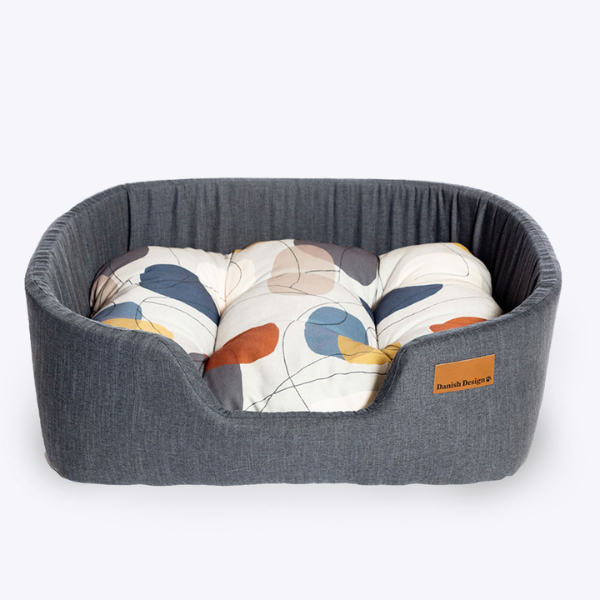 Lux Slumber Danish Steel Bed with Color Blocks