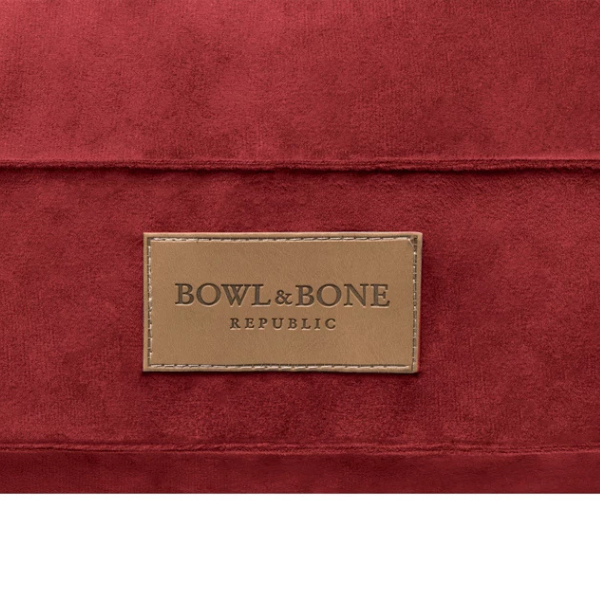Classic Brown Bowl and Bone Cushion