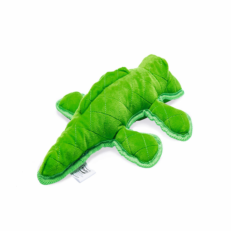 Karlie Tida Crocodile Plush Dog Toy - Green
