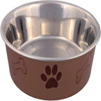 Trixie Comedero Acero INOX, Recub. Plástico,0.75L,ø17cm