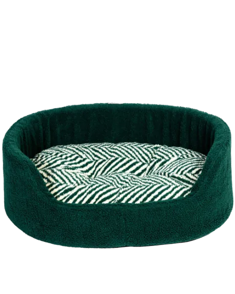 Sherpa Fleece Charcoal Arrows Slumber Bed Danish