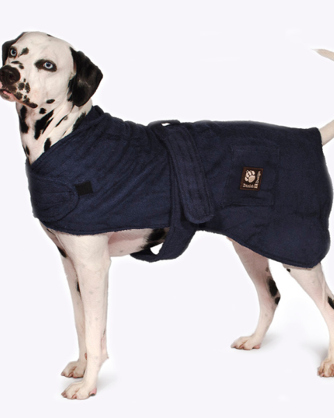 Albornoz para perros Azul Danish