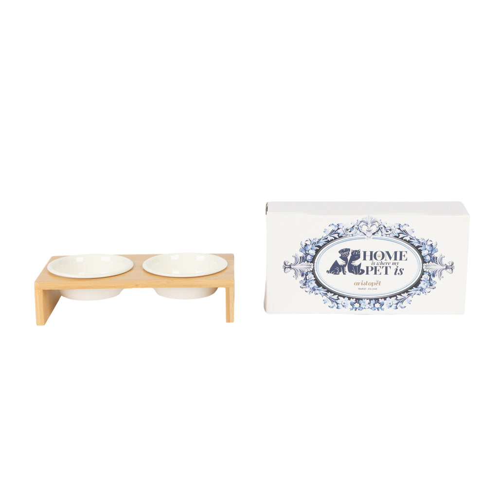Aristopet Double Bamboo Feeders