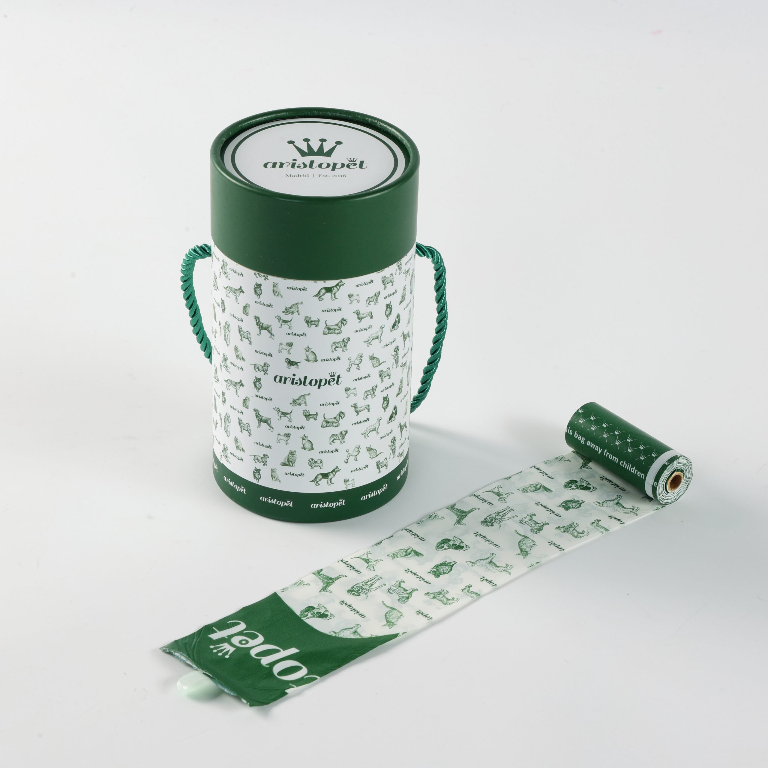 Poop bag wall paper verde inglés