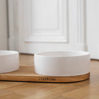 VUKU Double Ceramic Pet Bowl