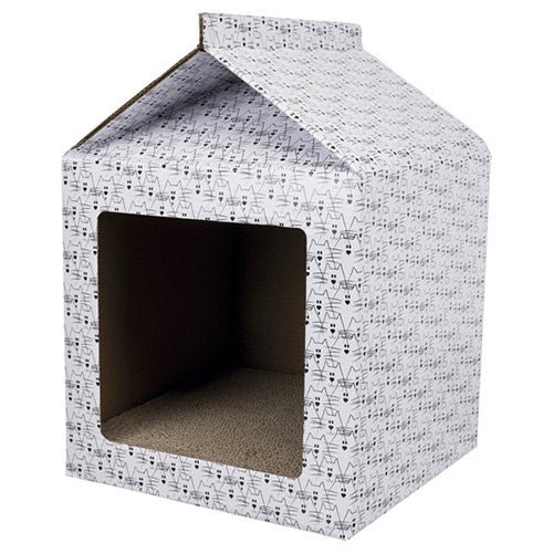 Caja Casa Rascador de Cartón