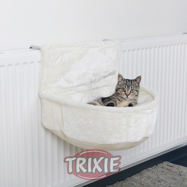 Cama Radiador, Peluche Blanco Trixie