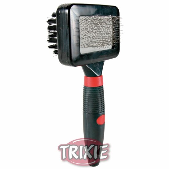 Carde douce double avec brosse en nylon