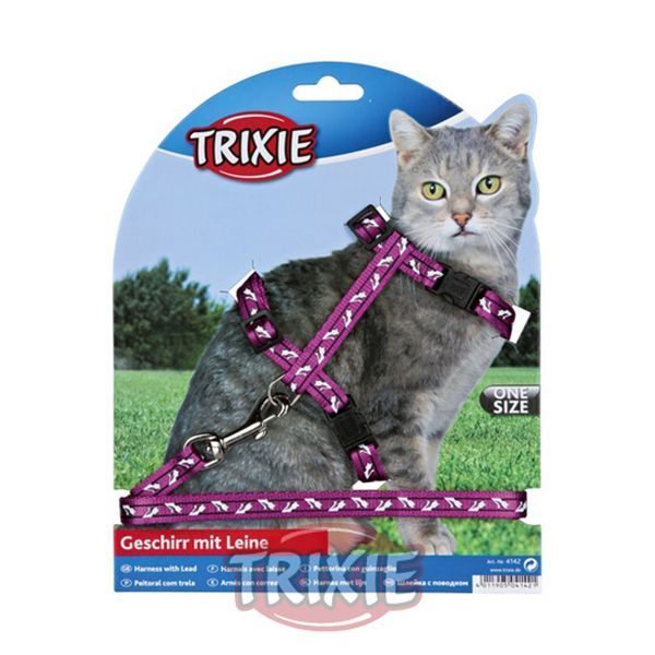 Set Arnés + Correa Gatos, Nylon