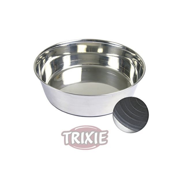 comedero acero inoxidable trixie