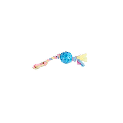 Pelota para perro con cuerda de trapillo