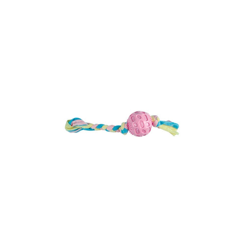 Pelota para perro con cuerda de trapillo