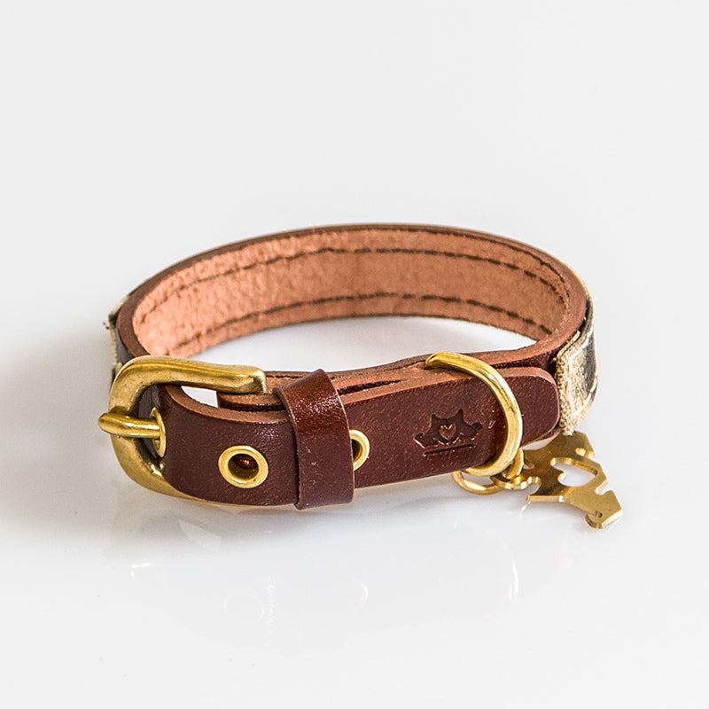 Collar Animal Print Buckingham Be Two Handmade