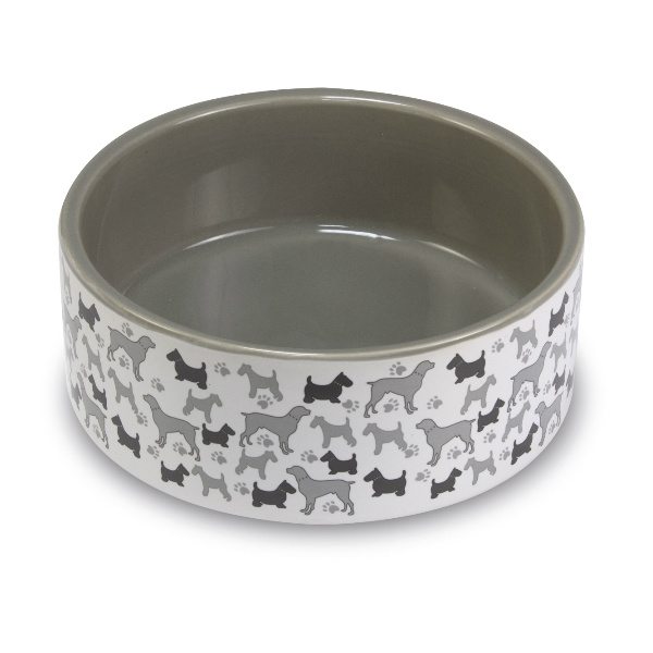 Ceramic dog bowl
