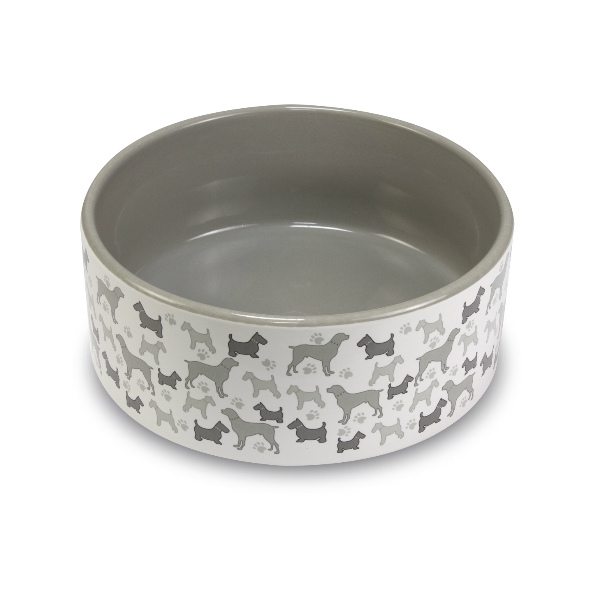 Ceramic dog bowl