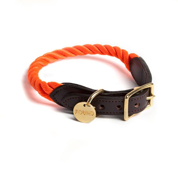 Collar de soga y cuero Found My Animal