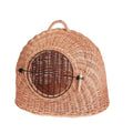 Cesta para Gato de Mimbre con Puerta