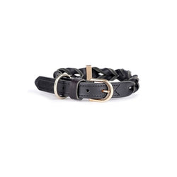 collar de cuero ascot
