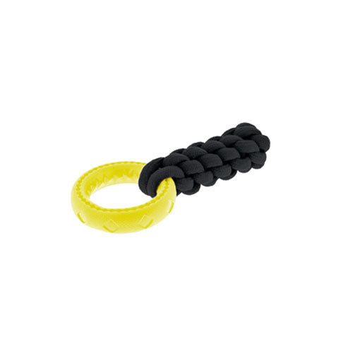 Juguete mordedor anillo con cuerda trenzada