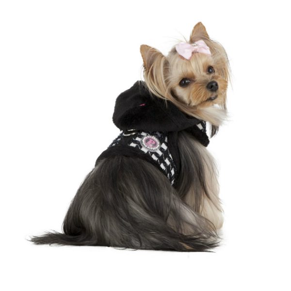 Cosmo Pinka Harness Puppia Negro y Naranja