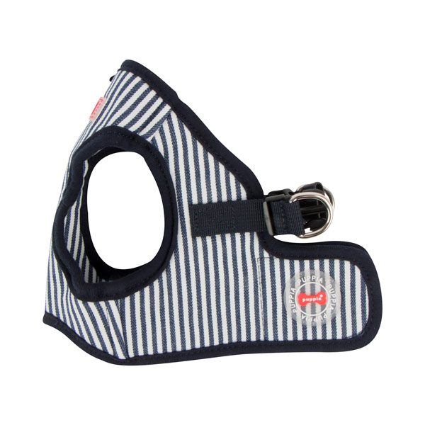 Bobby Harness B (Navy Striped) Puppia