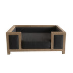 sofá de madera para perro