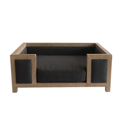 sofá de madera para perro