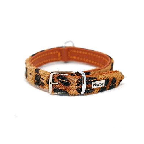 Collar de Cuero para Perro Animal Print