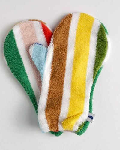 Manopla de toalla multicolor para secado