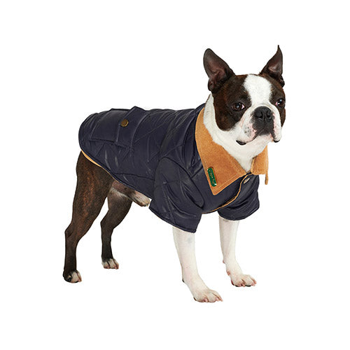 Abrigo para Perro Navy Blue Quilted