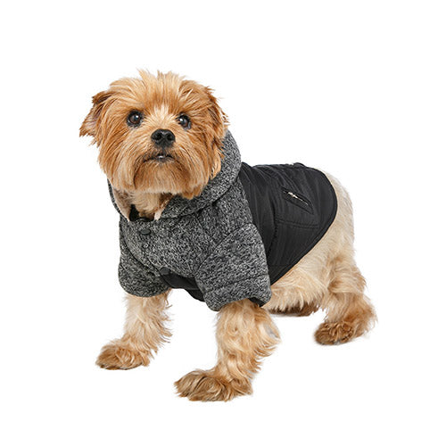 Abrigo para Perro Cheviot Tweed Trimmed Parka