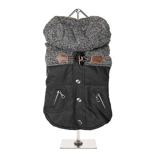 Abrigo para Perro Cheviot Tweed Trimmed Parka