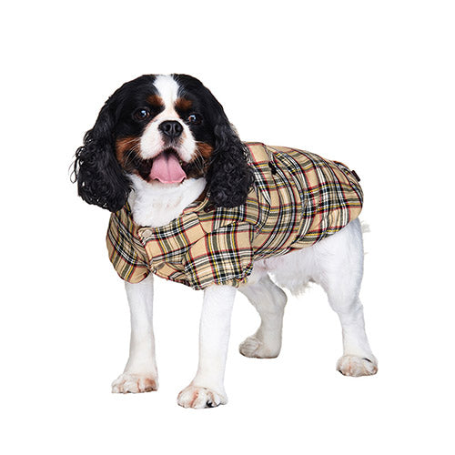 Abrigo para Perro Marrón Tartan Coat